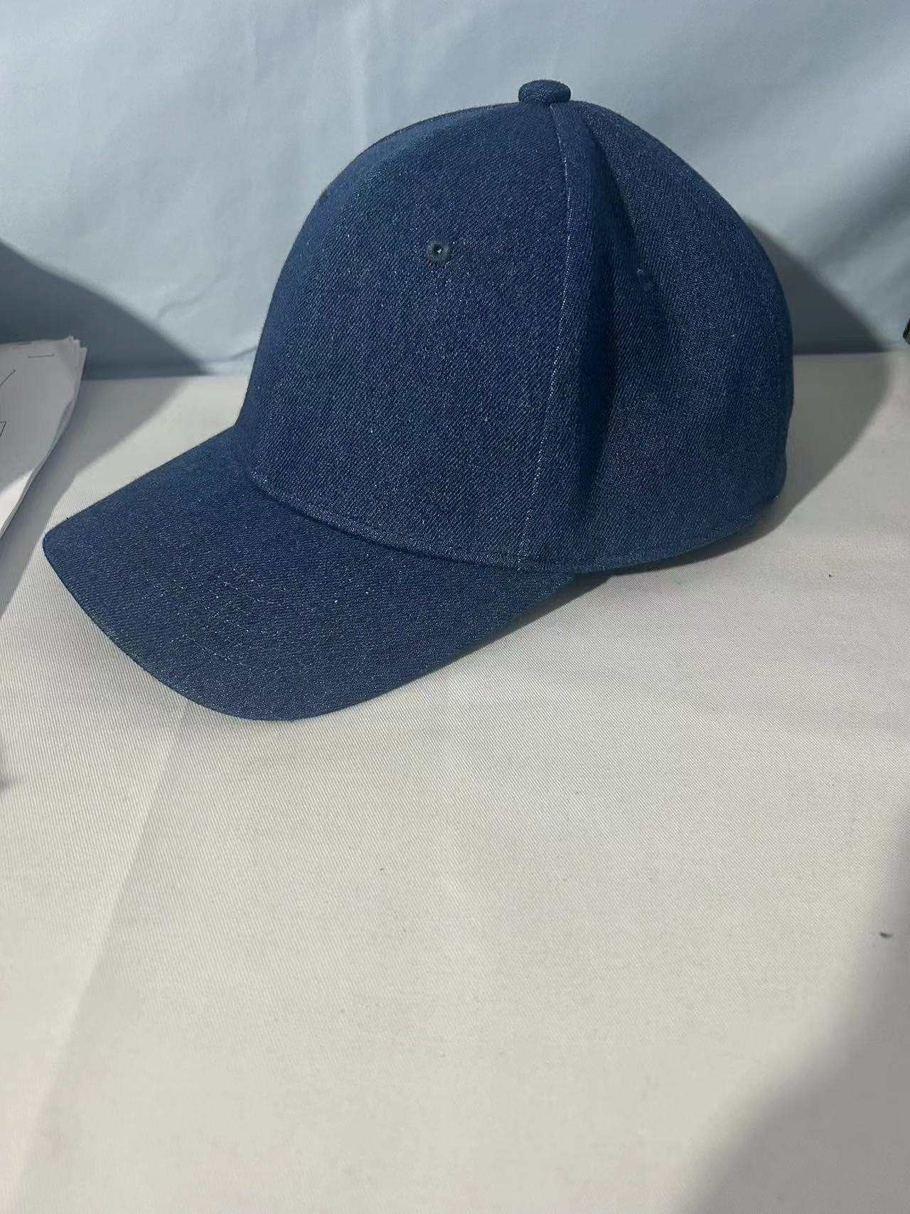 Satin-Denim Cap